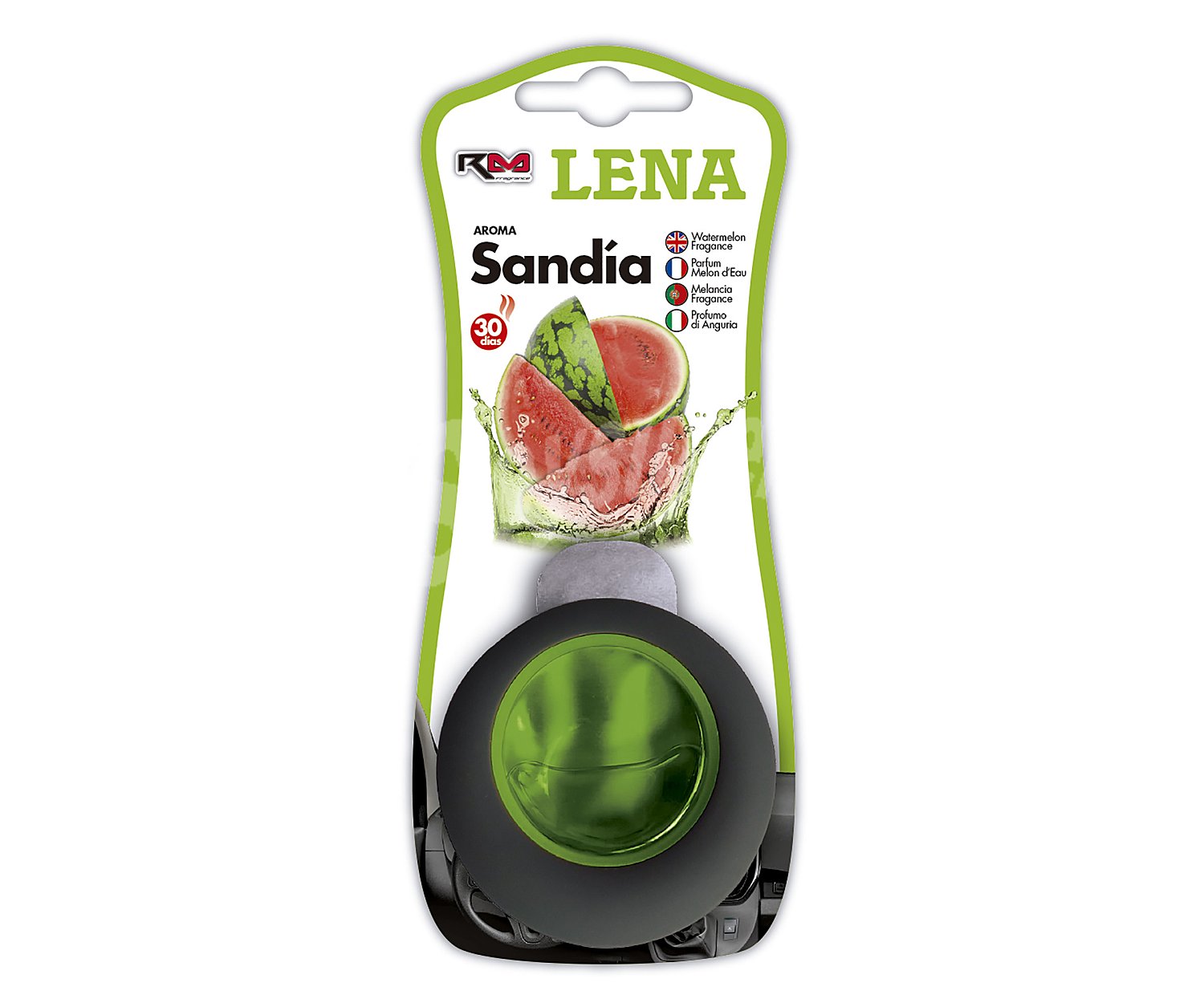 Ambientador de coche para rejilla de ventilación con olor a sandia, rolmovil lena