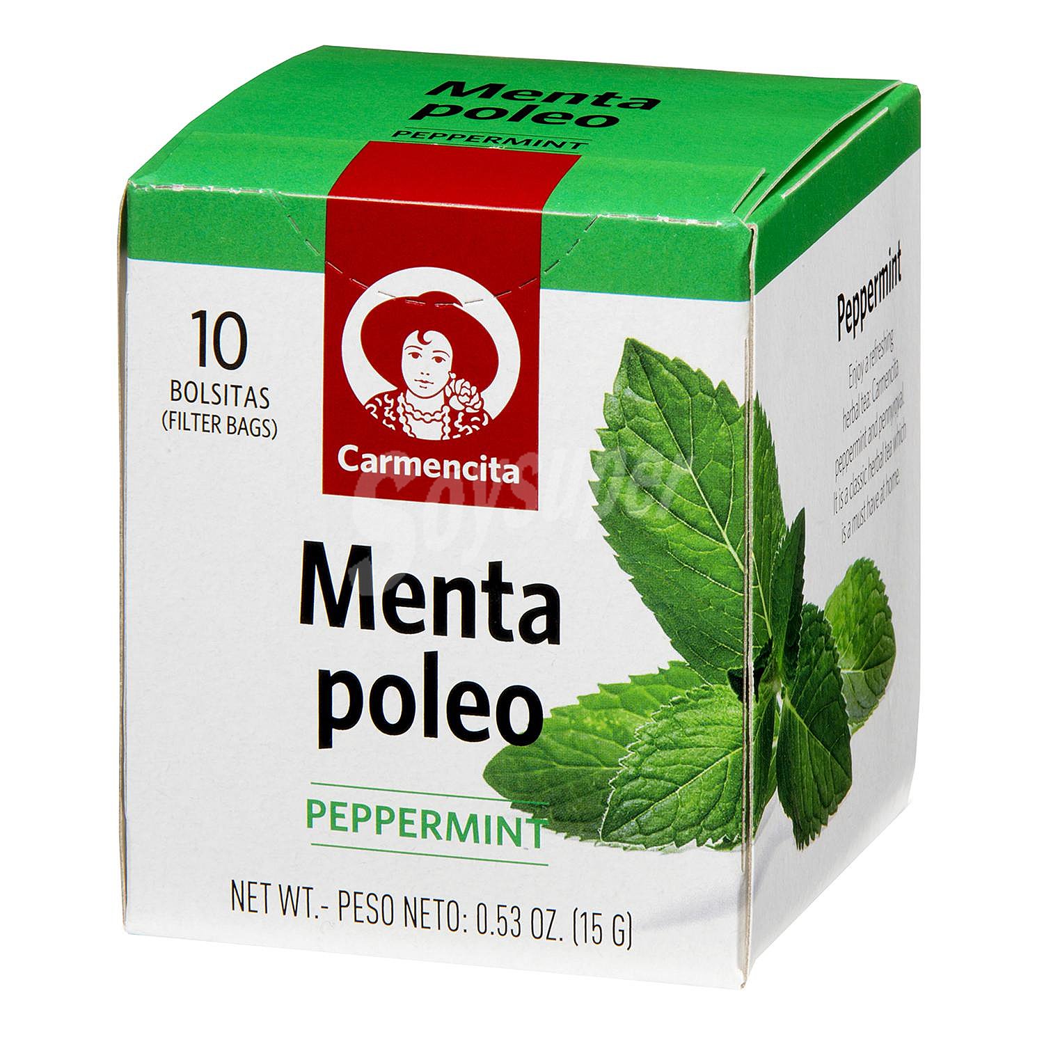 Poleo menta en bolsitas Carmencita