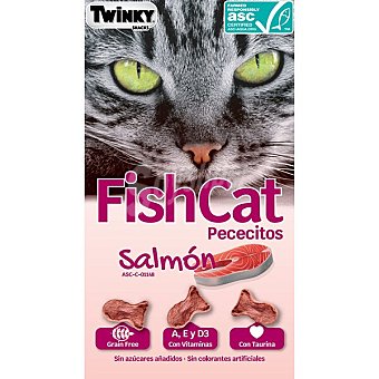 Fishcat snacks para gatos adultos salmón envase 40 G