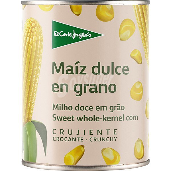 Maíz dulce en grano