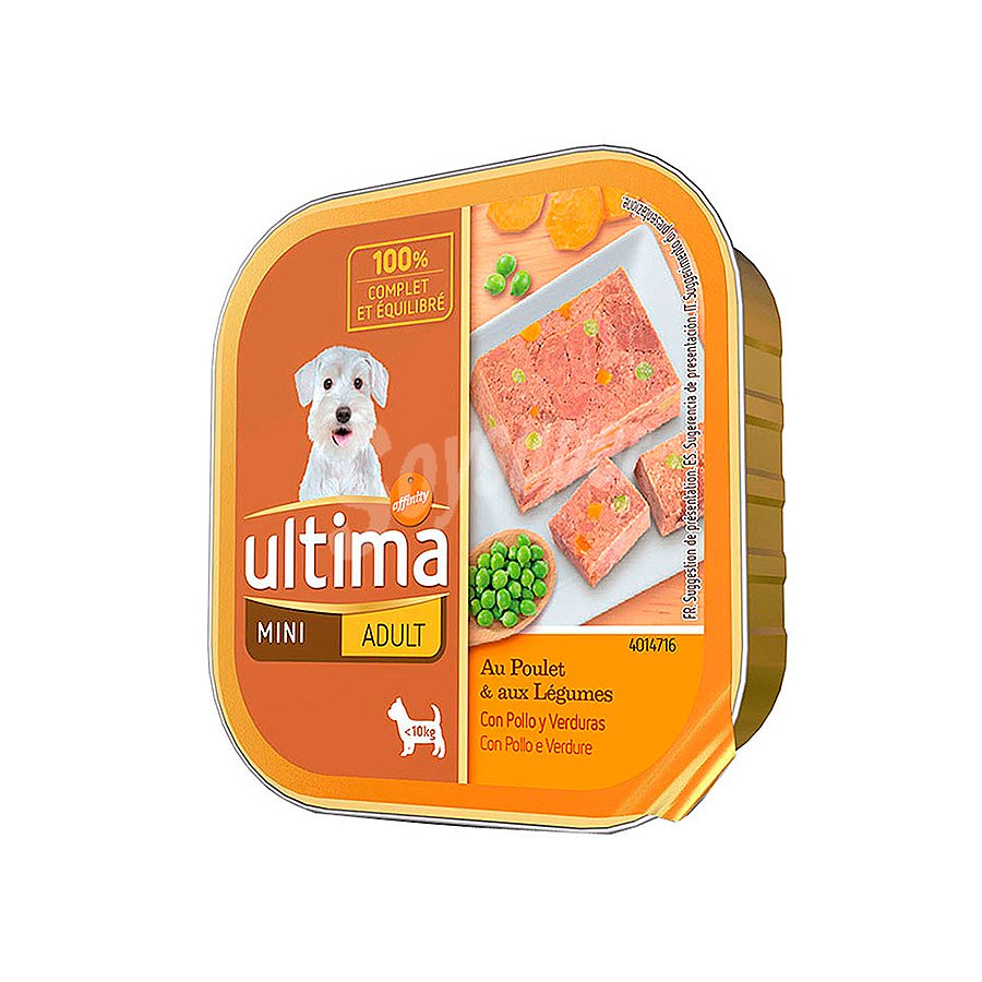 Alimento pollo-verdura perro mini adulto