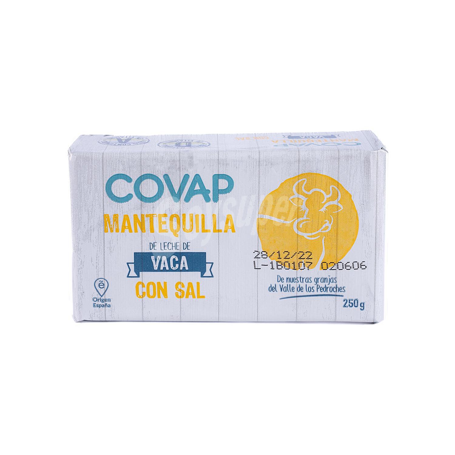 Mantequilla de leche de vaca con sal Covap