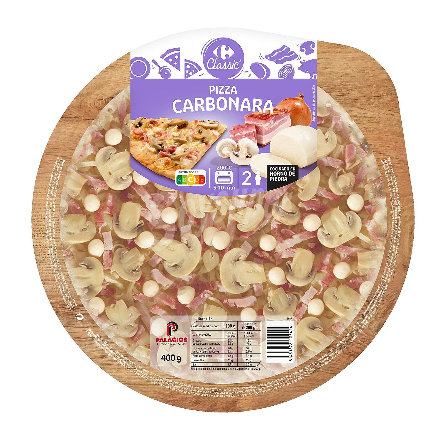 Pizza carbonara Carrefour Classic'