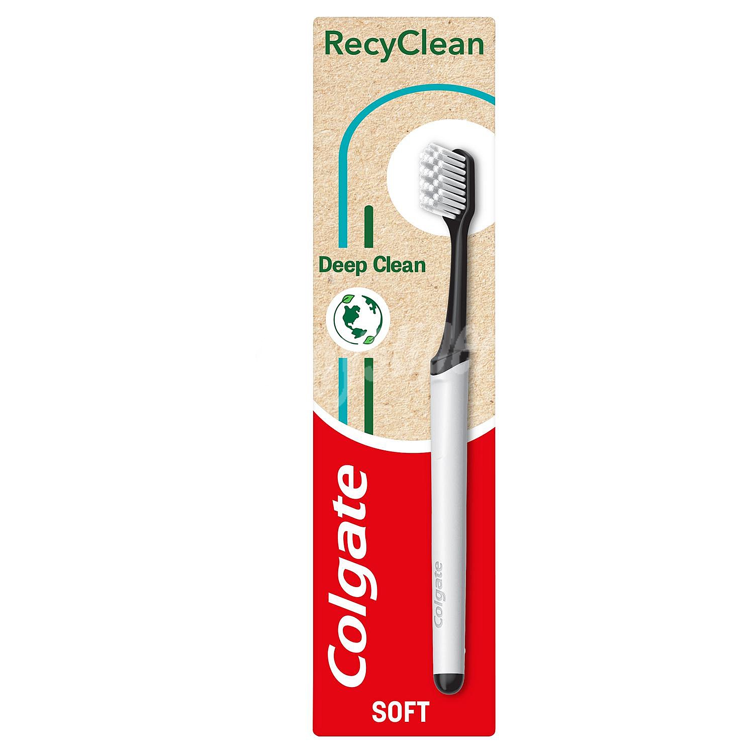 Cepillo de dientes suave 100% plástico reciclado y reciclable limpieza profunda recyclean