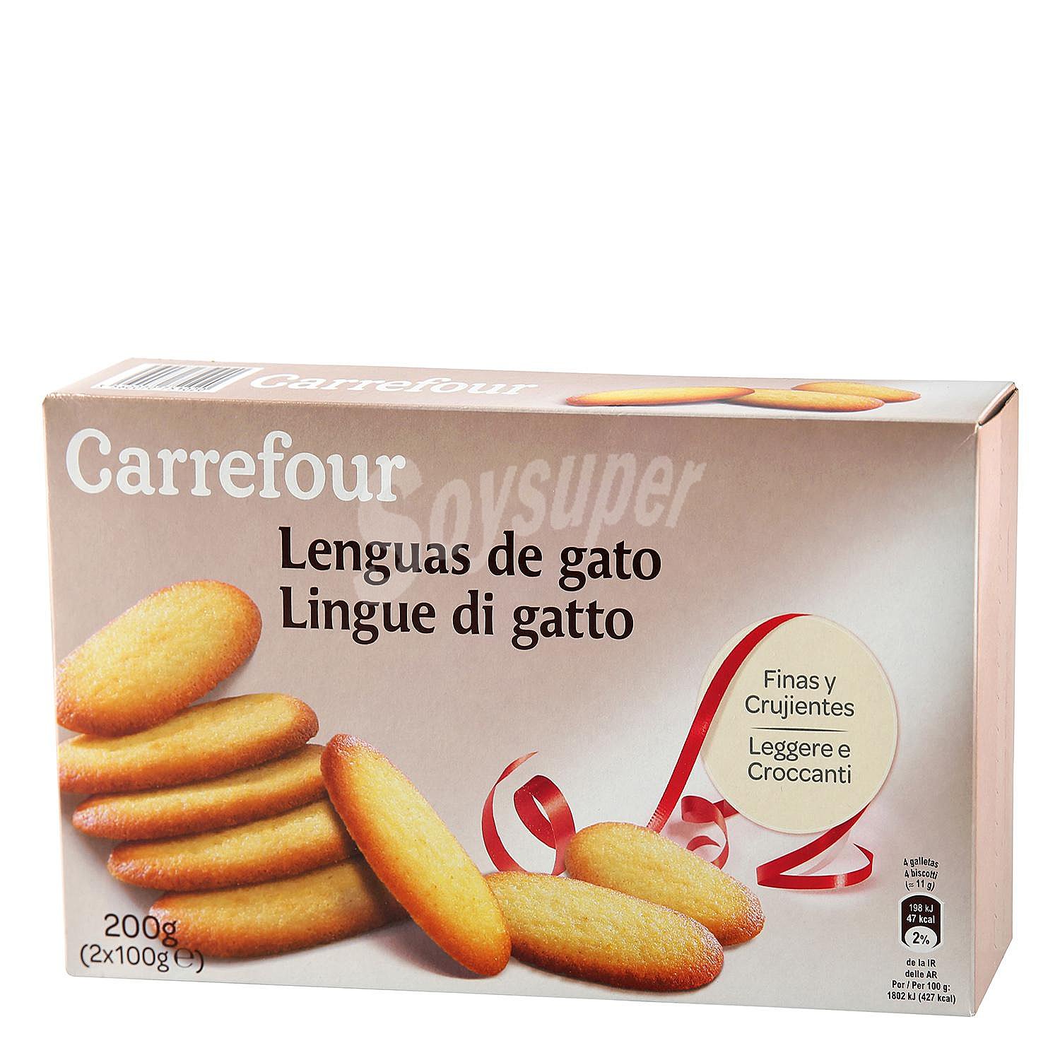 Galletas Lenguas de gato Carrefour