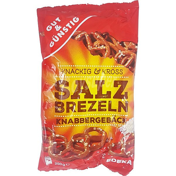 Pretzels galletas con sal