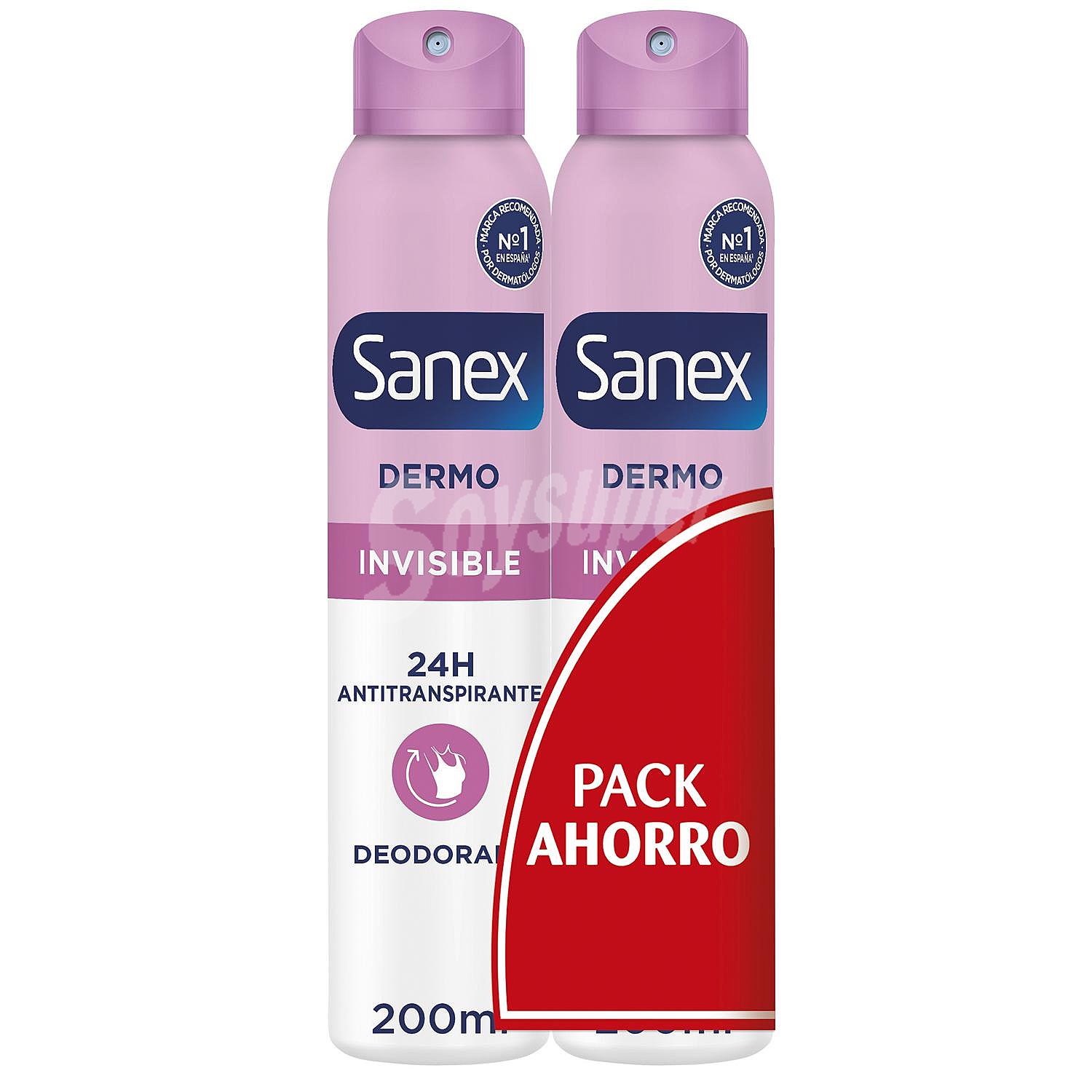 Desodorante en spray dermo invisible protección antitranspirante 24h Sanex