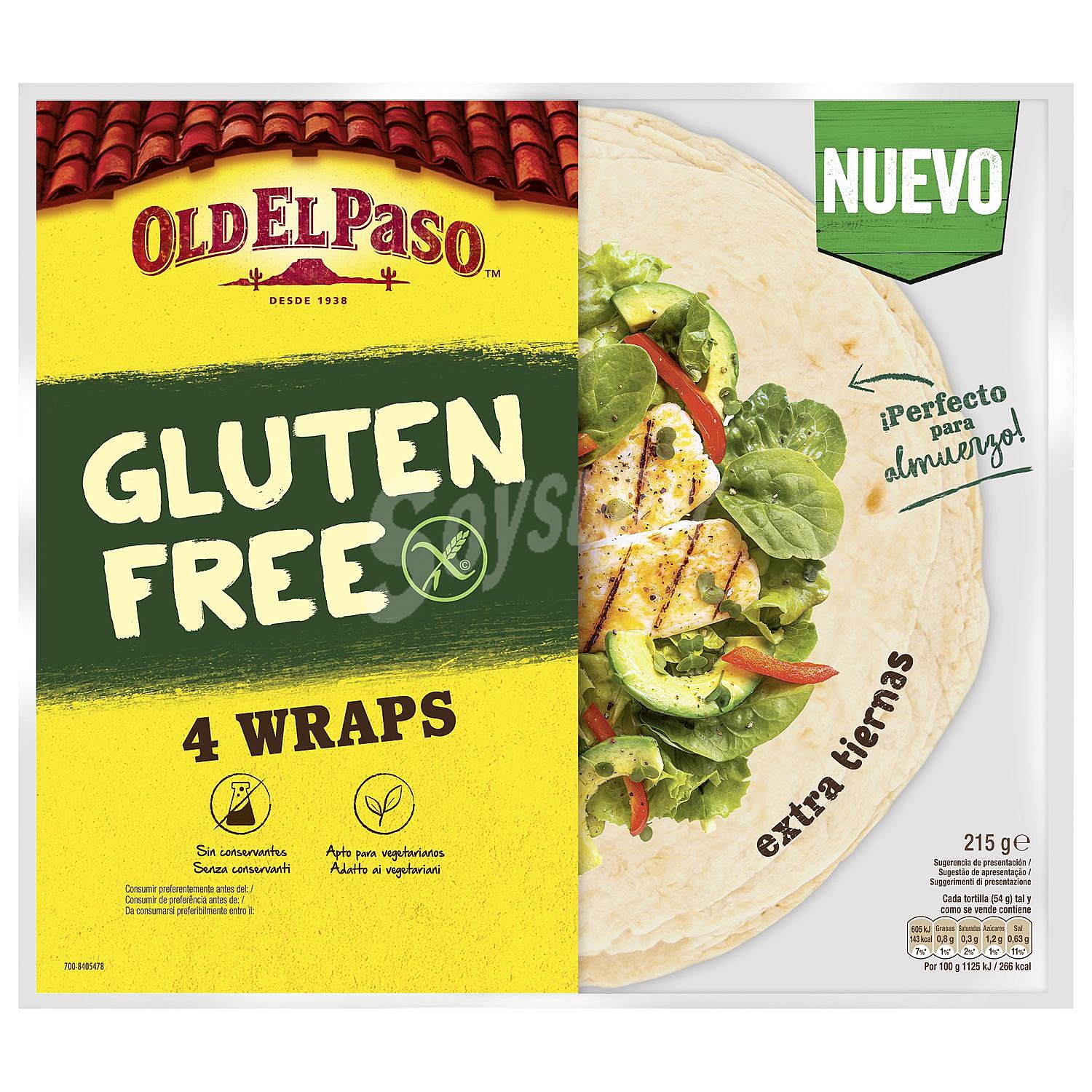 Tortilla Wrap Old El Paso sin gluten