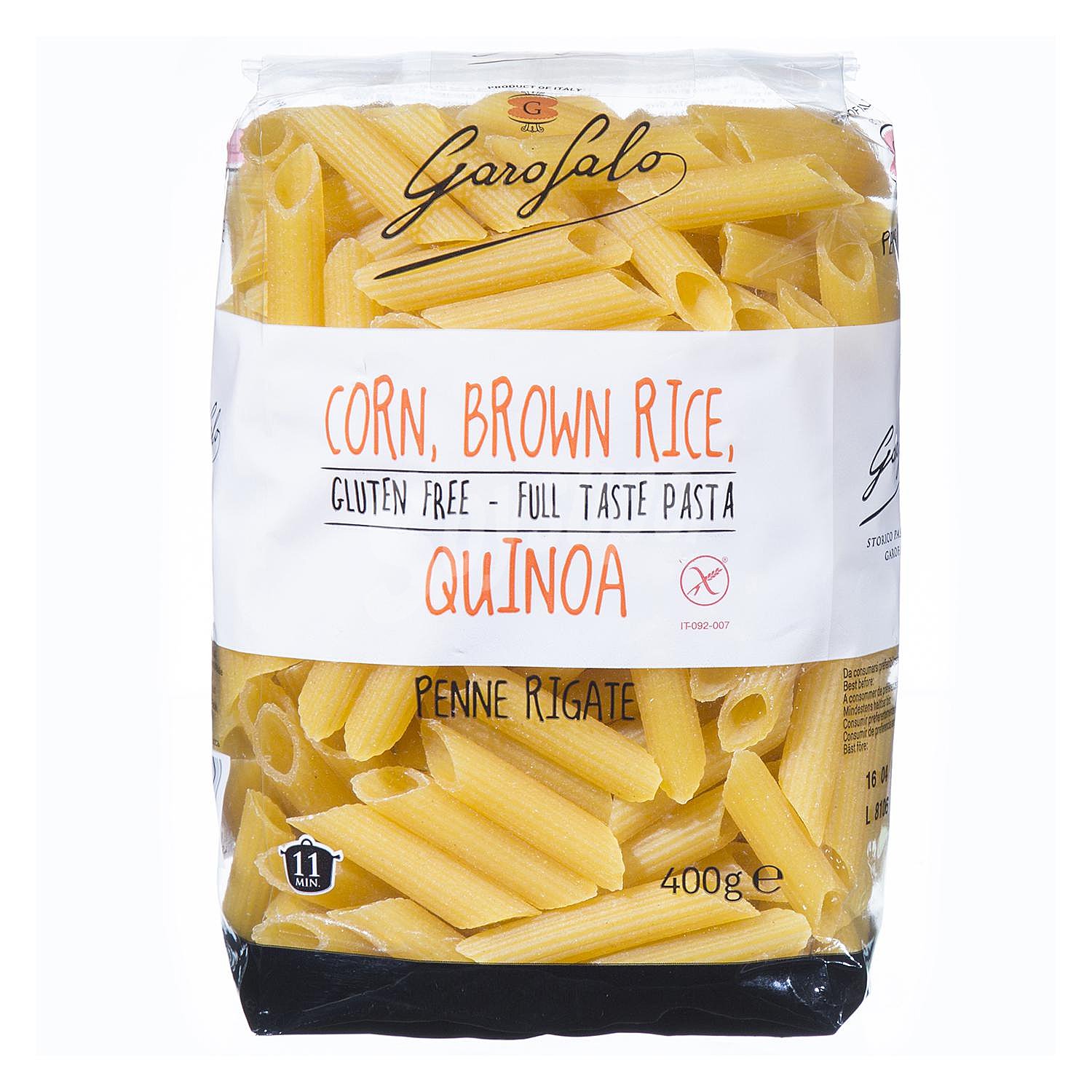 Penne rigate sin gluten