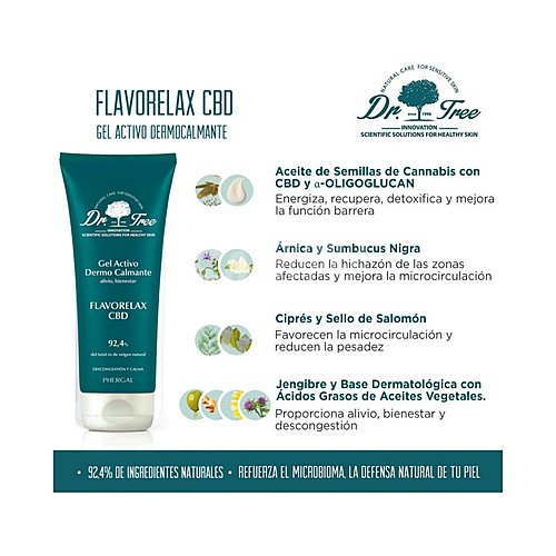 DR. tree Gel para masaje con acción relajante DR. tree Flavorelax CBD