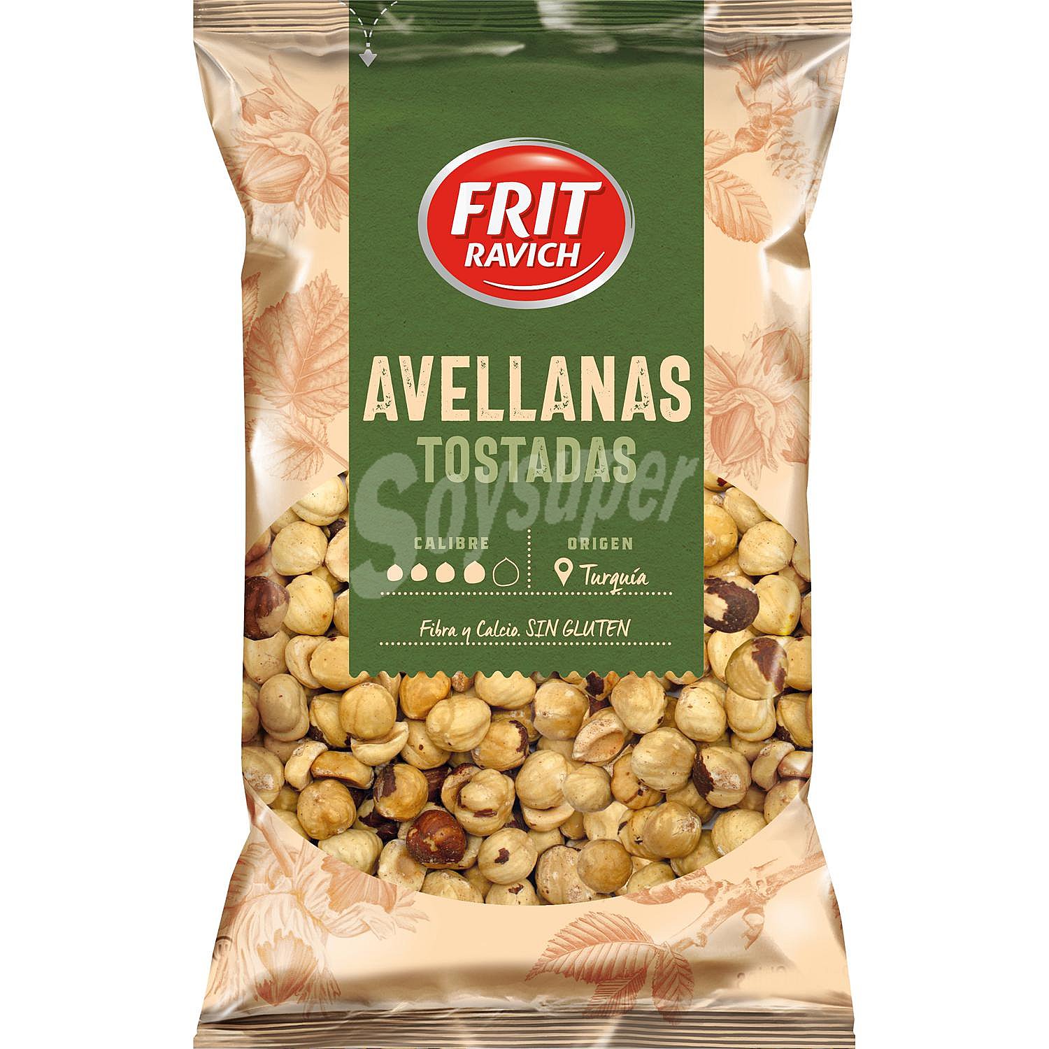 Avellanas repeladas tostadas