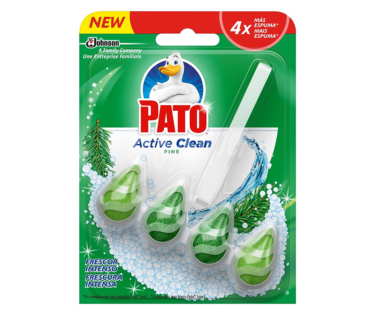 Pato Pastillas WC Active Clean Pino pato