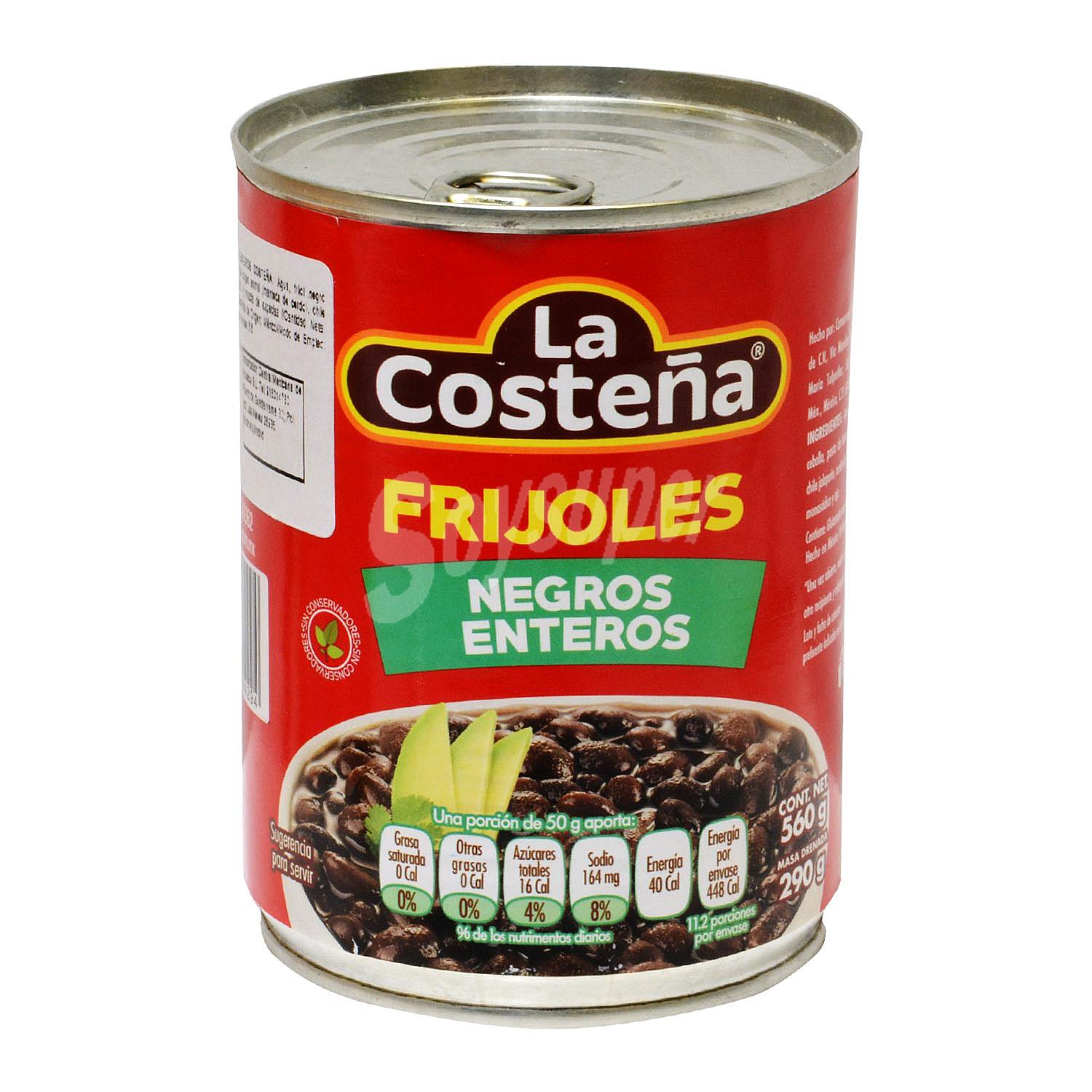 Frijoles negros enteros