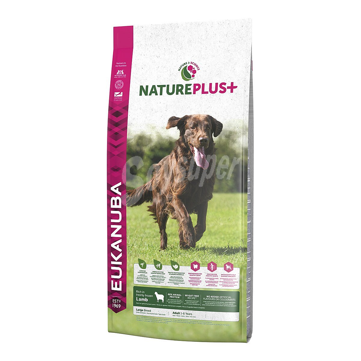 Natureplus+ pienso especial para perros adultos de raza grande con cordero