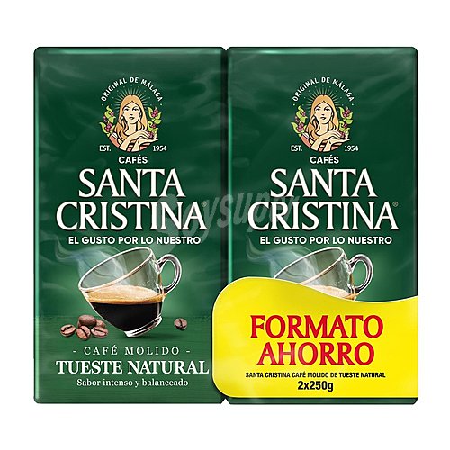 Santa cristina Café molido natural original de Málaga santa cristina