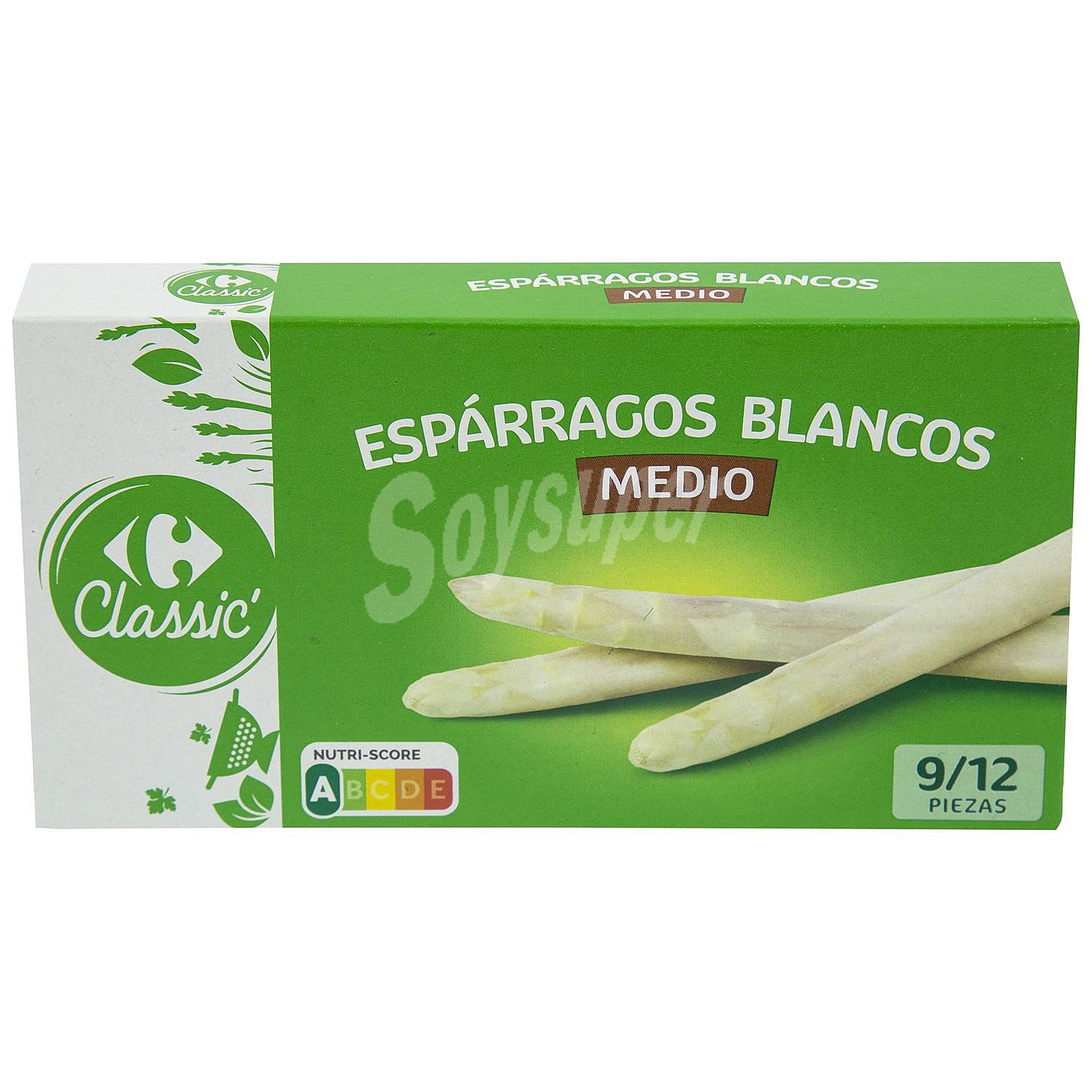 Espárragos blancos 9/12 Carrefour Classic sin lactosa