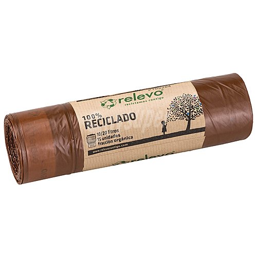 Relevo Bolsa de basura 100% reciclado, , capacidad de 10 a 20 l. relevo