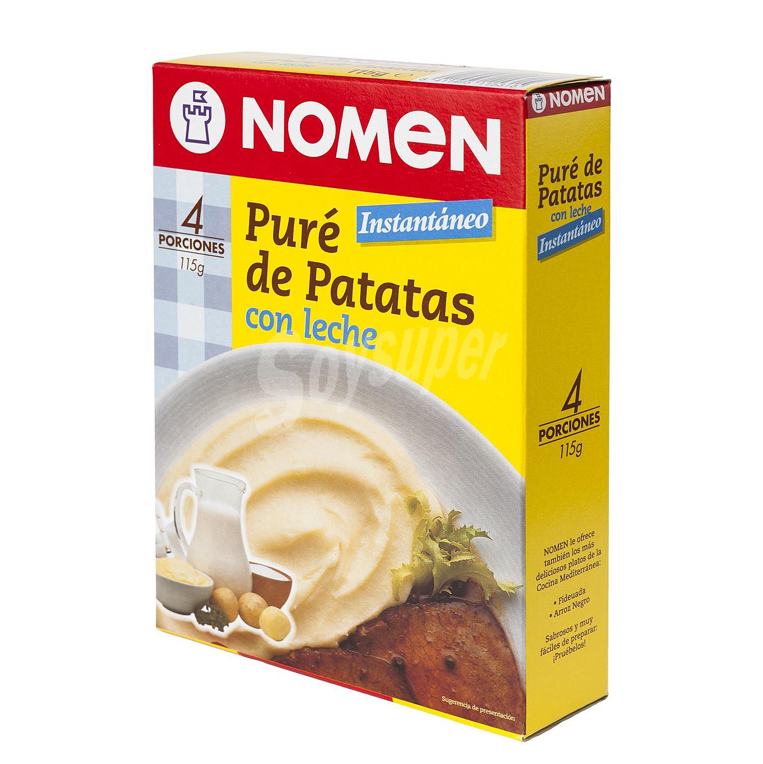 Puré de patatas con leche