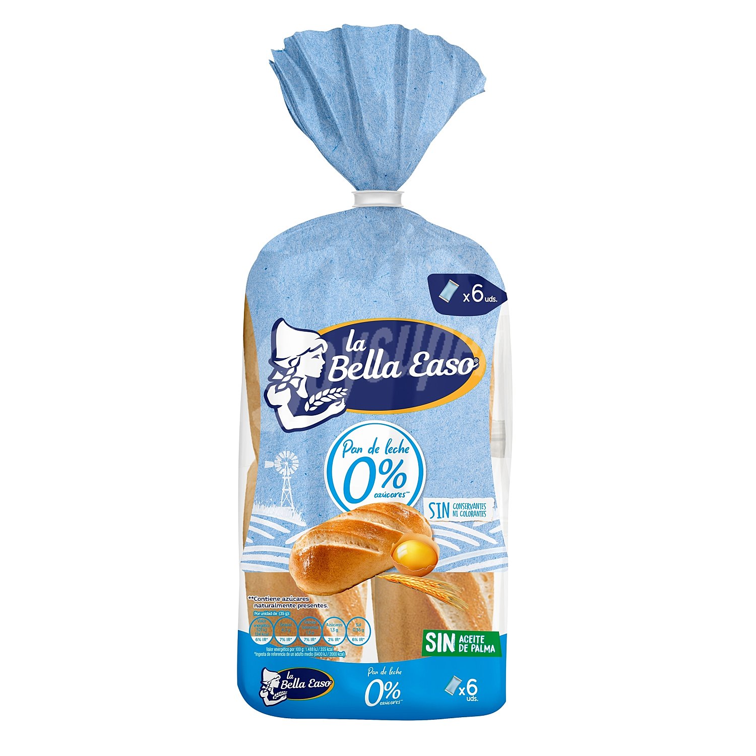 Pan de leche 0% azúcares bolsa 210 gr