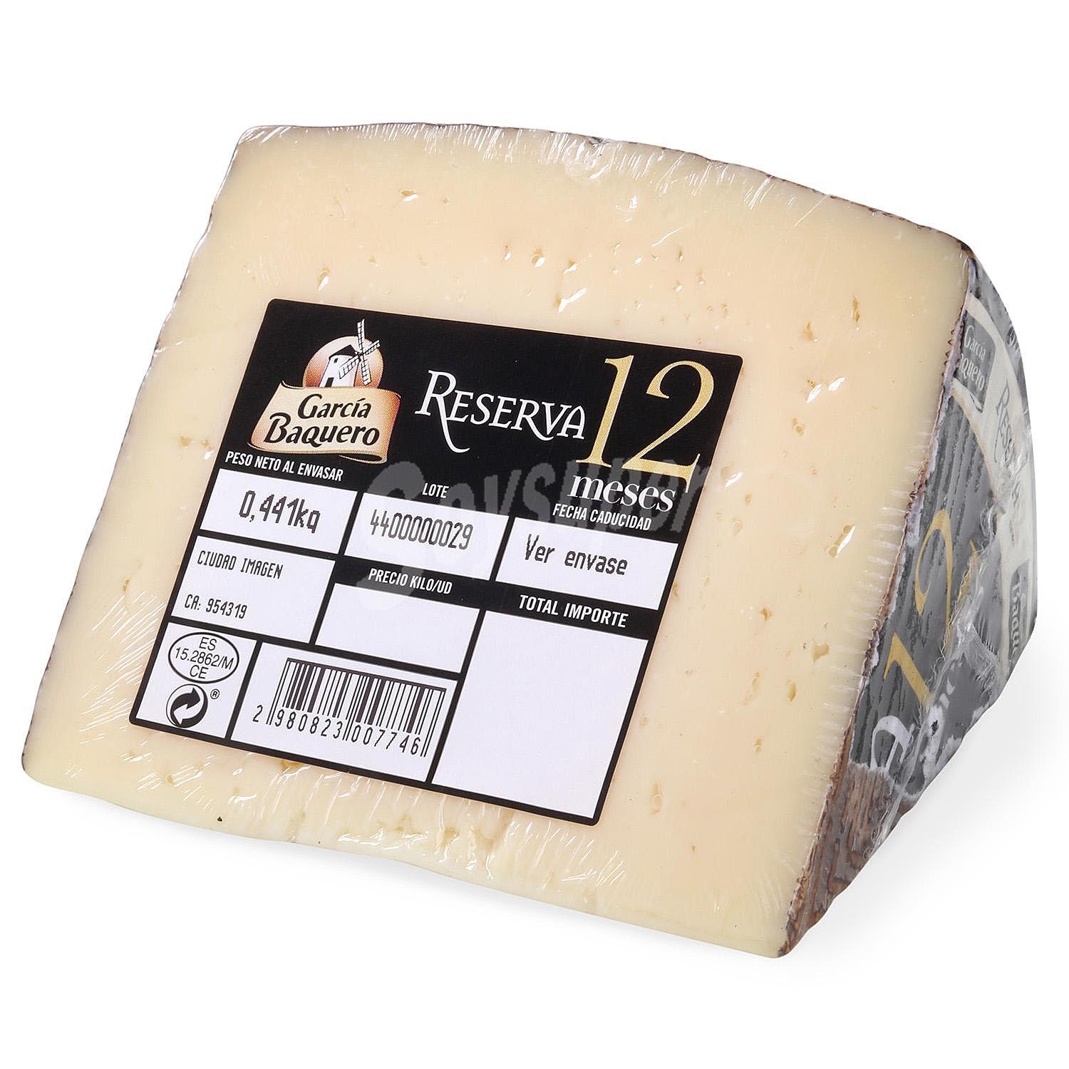 Queso curado mezcla García Baquero cuña de 1/8