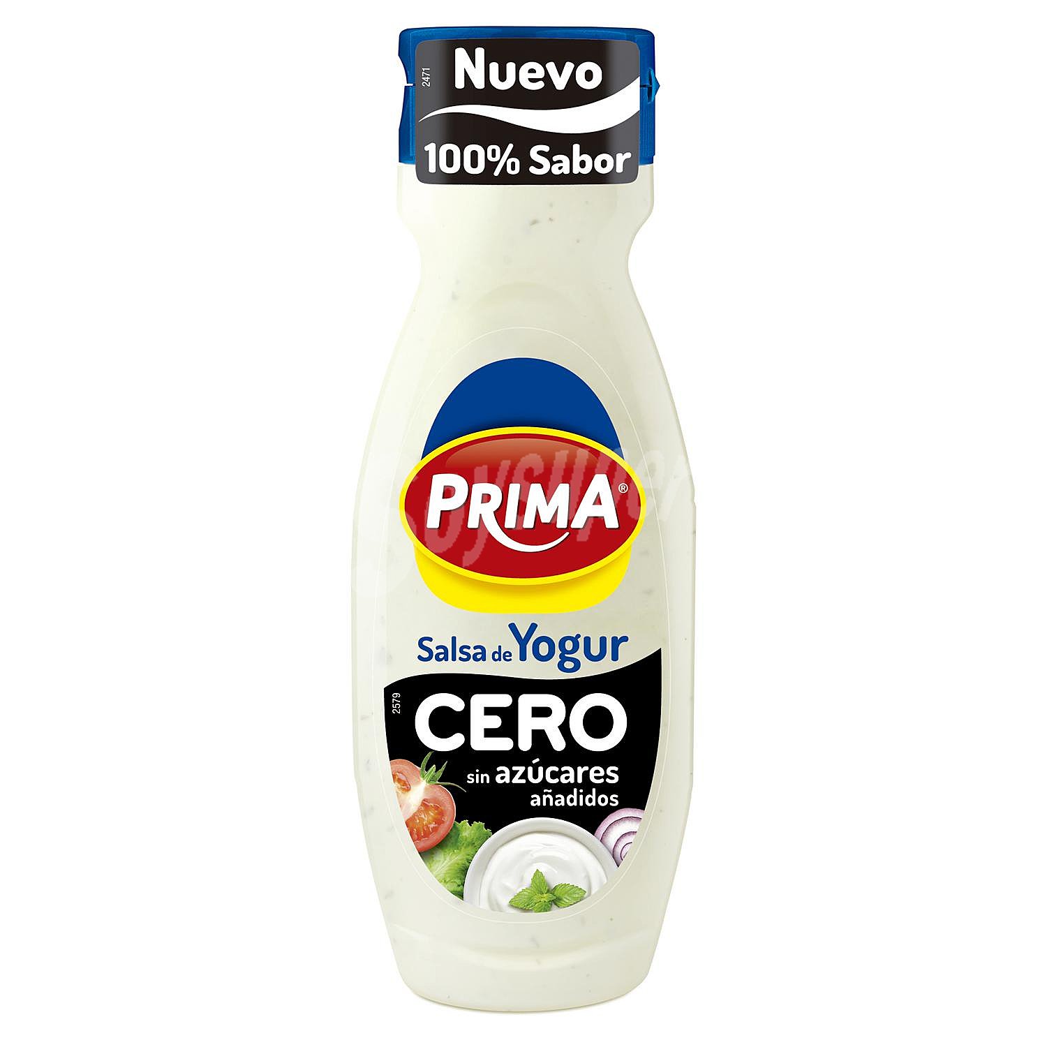 Salsa de yogur cero Prima sin gluten