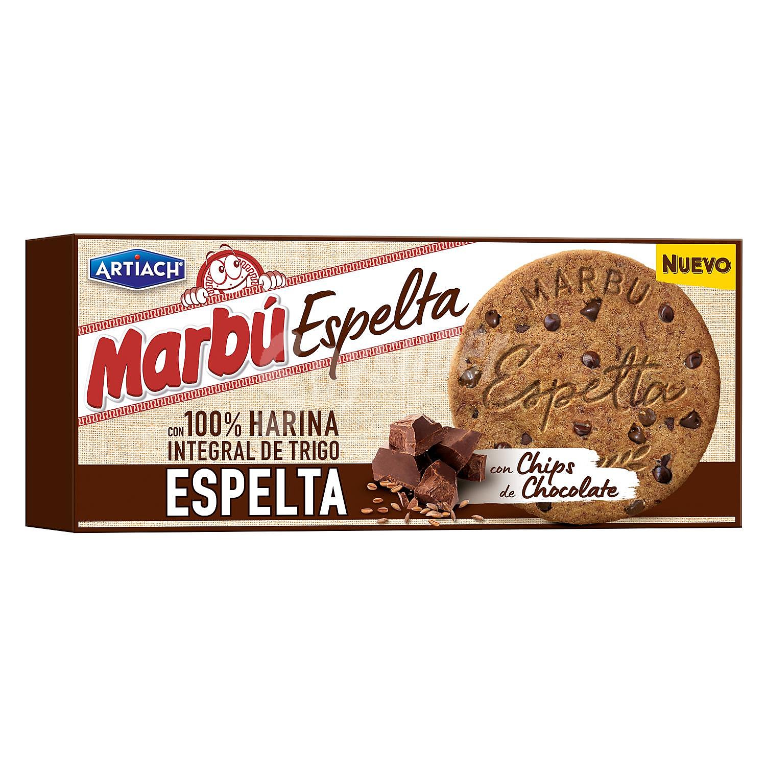 Galletas con pepitas de chocolate Marbú Espelta Artiach