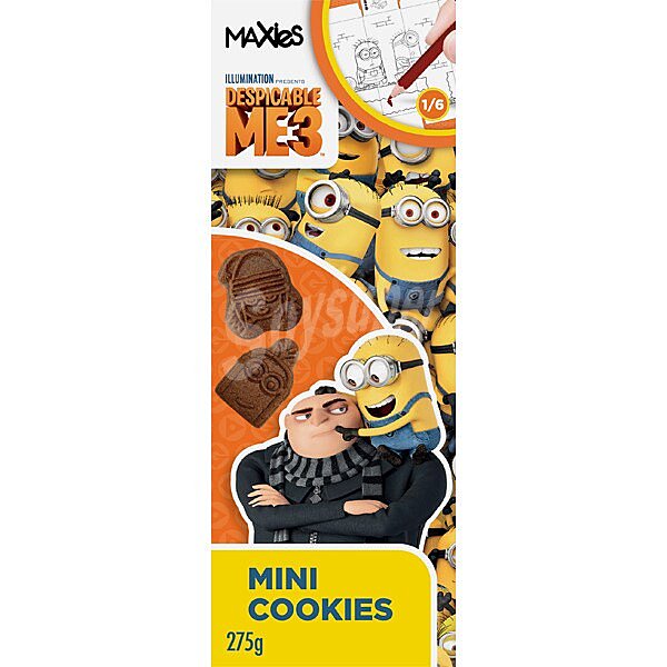 Minions mini cookies de chocolate diseños surtidos