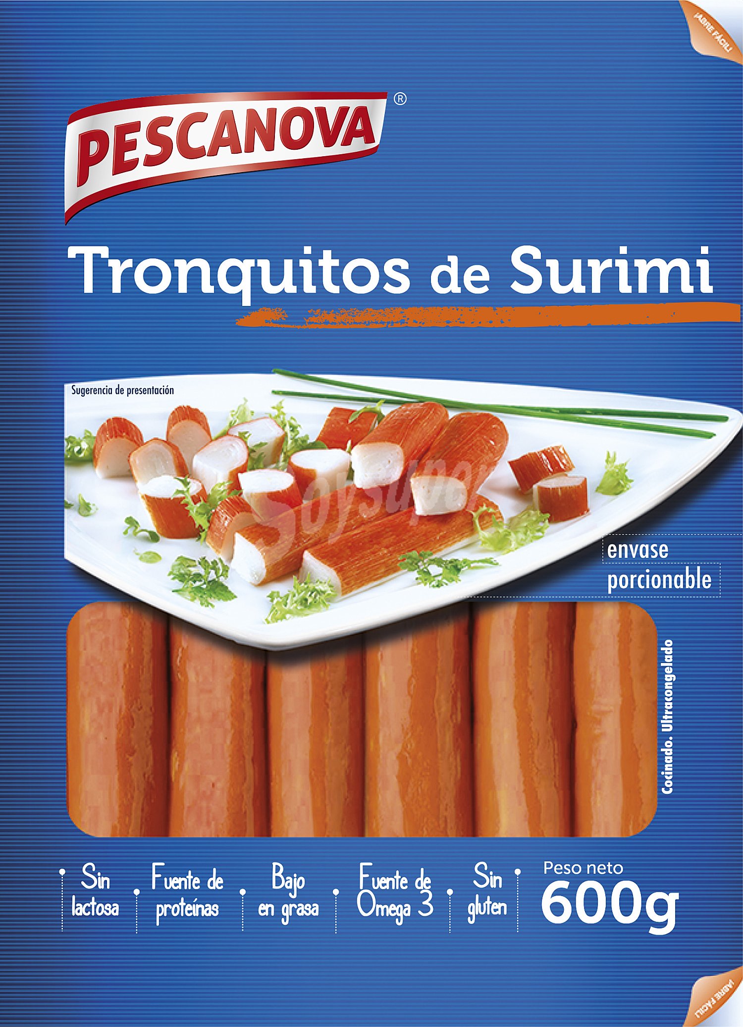 Tronquitos de surimi ultracongelados