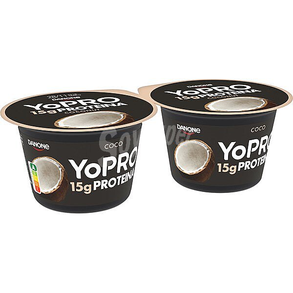 Yogur de coco con proteínas 15 G