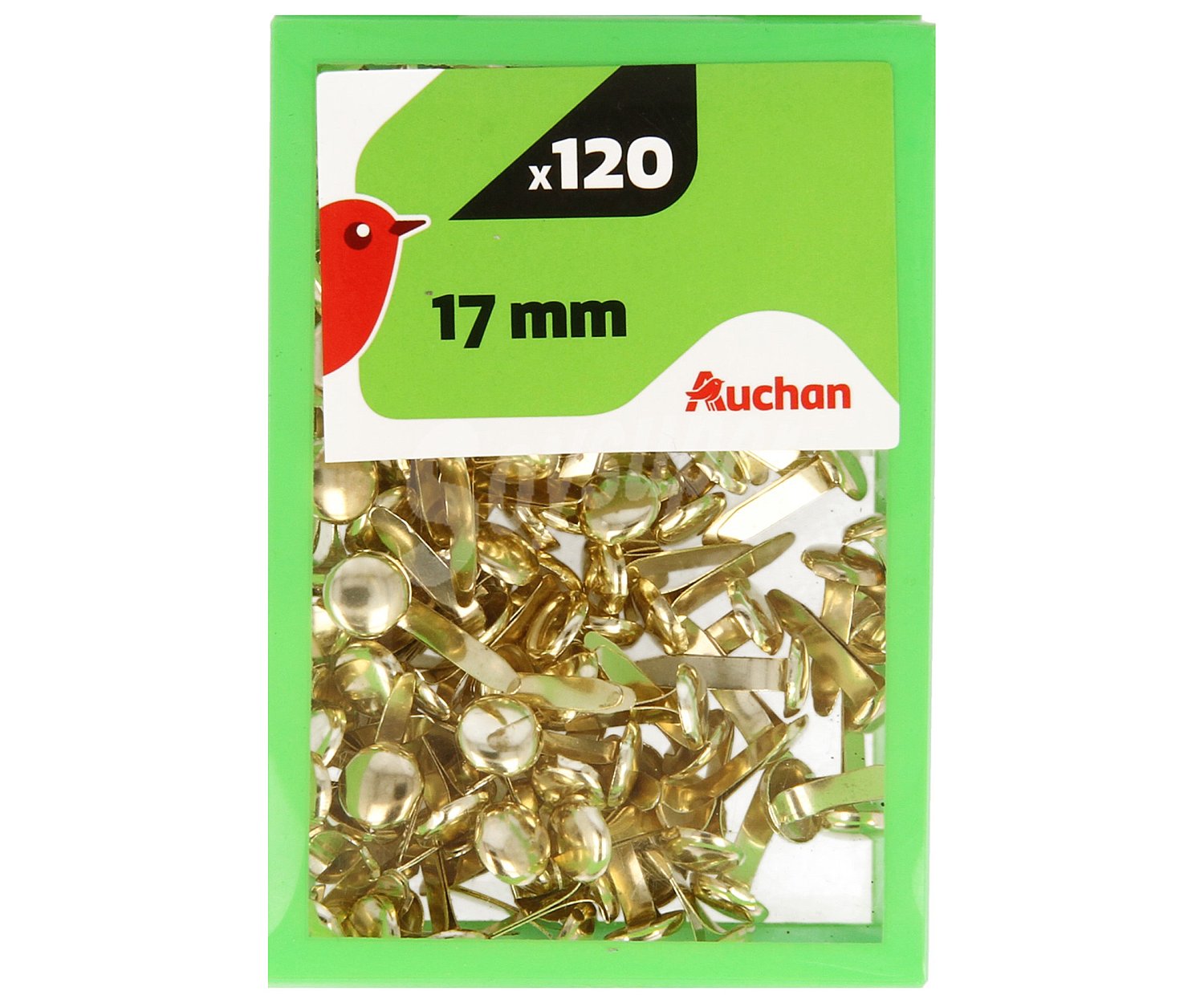 Pack de 120 encuadernadores fastener de 17mm alcampo