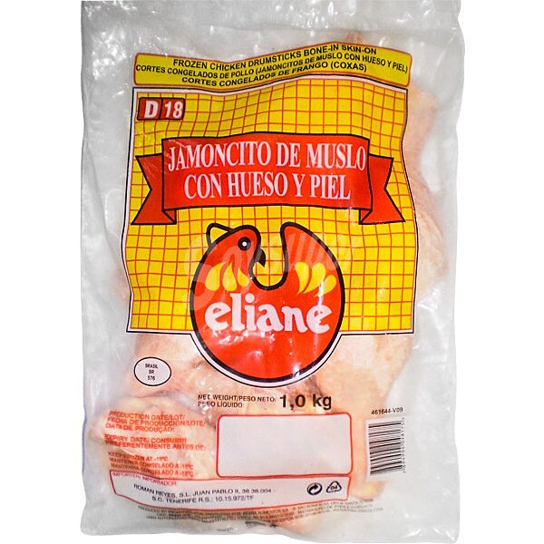 Jamoncitos de muslo de pollo congelados