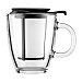 Mug tetera individual cuerpo transparente y filtro color negro, de capacidad, Yo Yo bodum