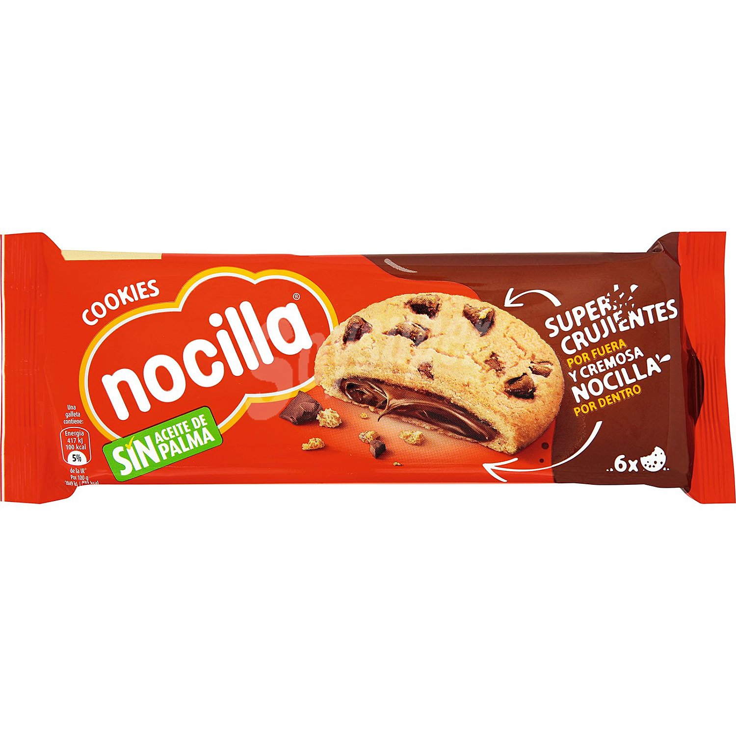 Galletas rellena con crema de cacao Nocilla sin aceite de palma