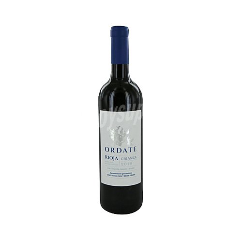 Ordate Vino tinto crianza con D.O. Ca. Rioja ordate