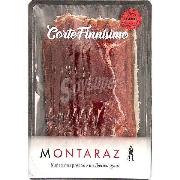 Corte Finnísimo jamón de cebo de campo ibérico 75% raza ibérica en lonchas