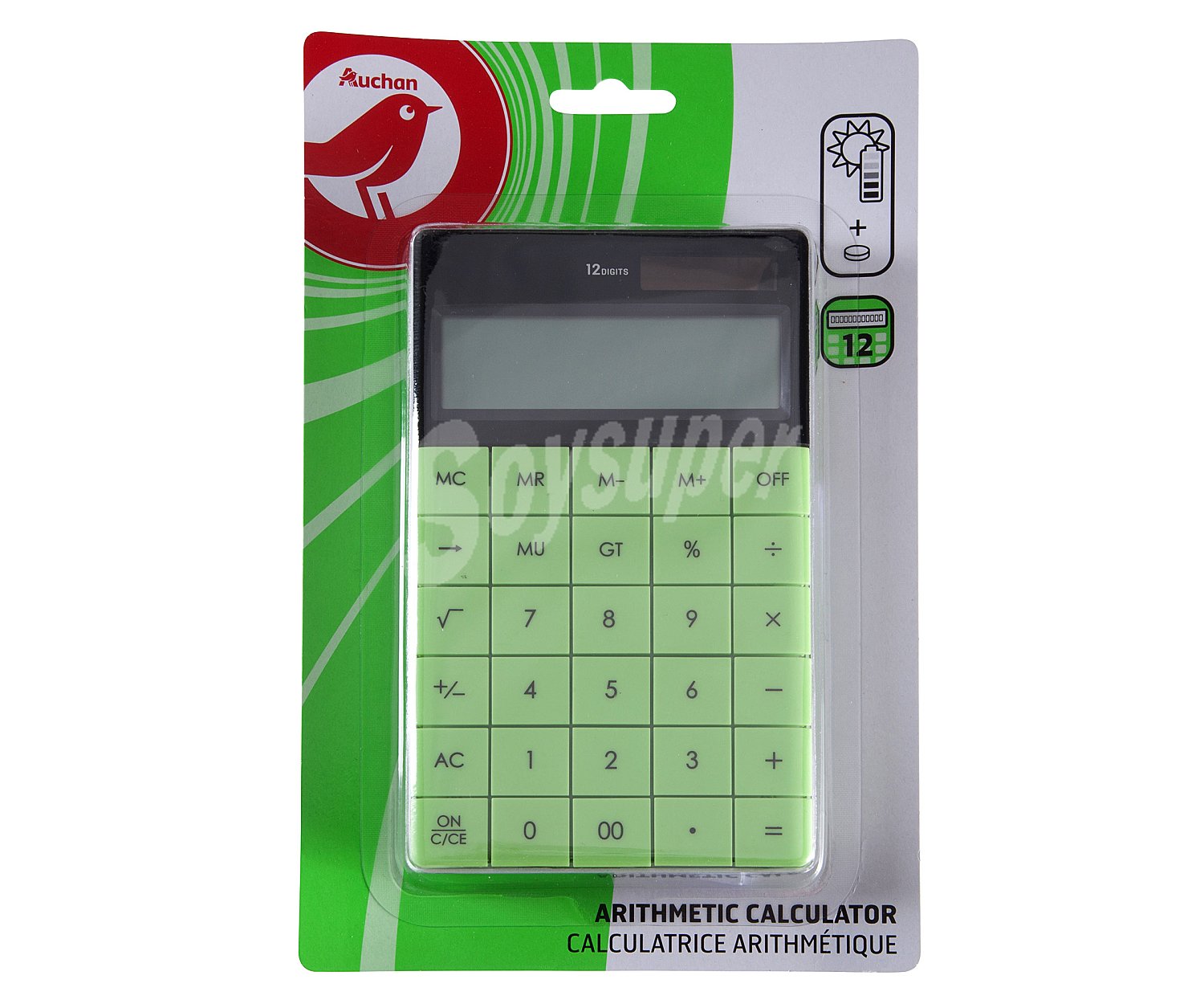 Calculadora aritmética de 12 dígitos disponible en colores surtidos alcampo