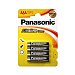 Pilas alcalinas aaa, LR03, 1,5V, panasonic power