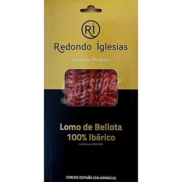 Selección Premium lomo de bellota 100% ibérico en lonchas