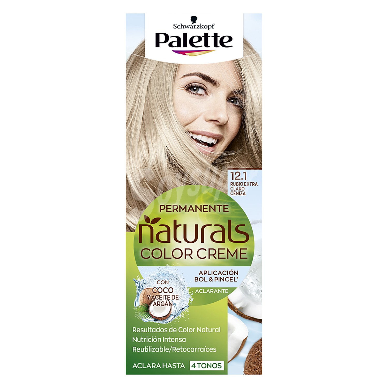 Naturals creme tinte rubio extra claro ceniza Nº 12.1 caja 1 ud