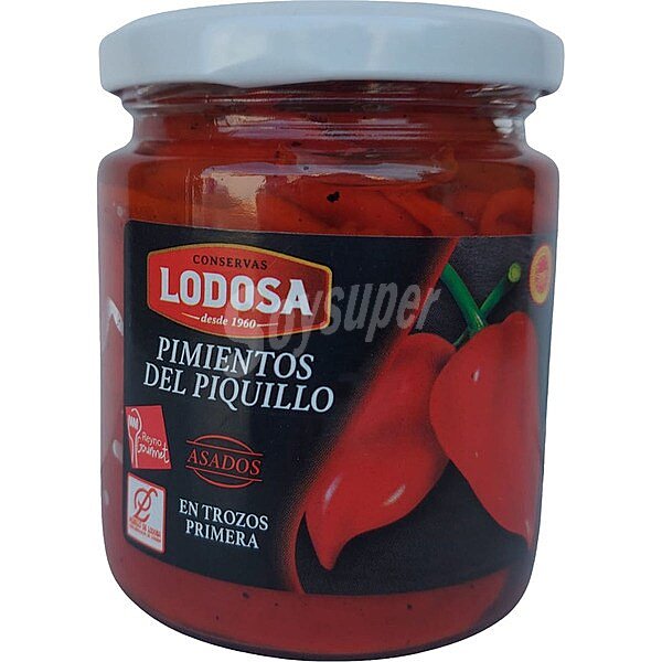 Pimientos del piquillo asados en trozos DOP de Lodosa