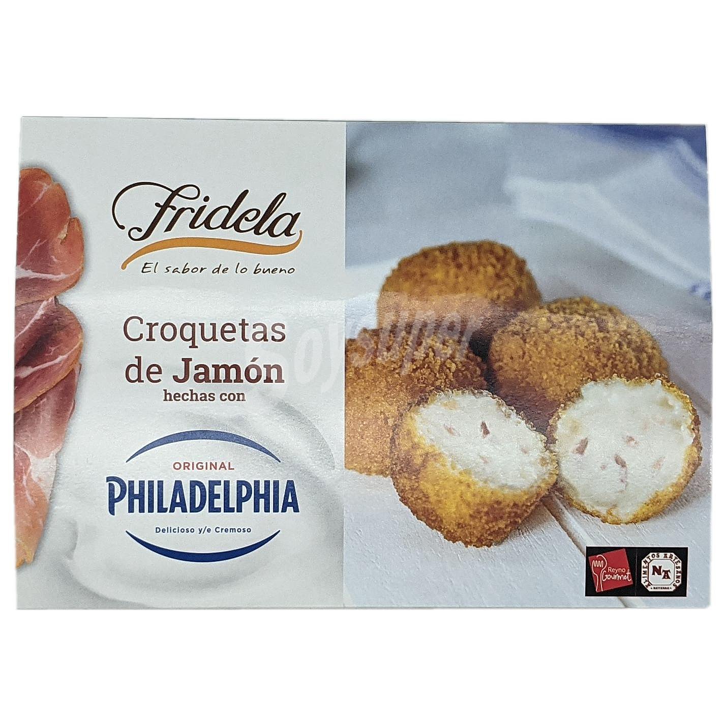 Croquetas de Philadelphia con jamón Fridela