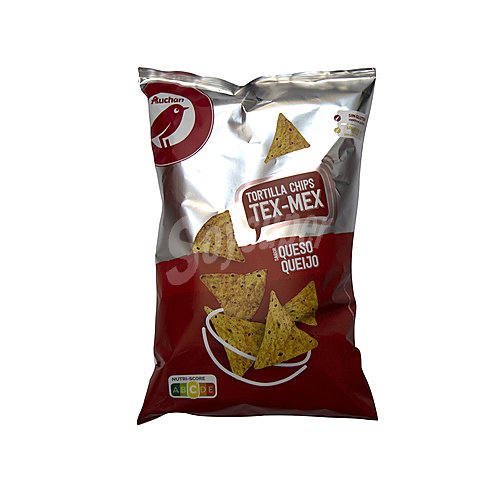 Producto alcampo Tortilla chips Tex Mex sabor a queso producto alcampo