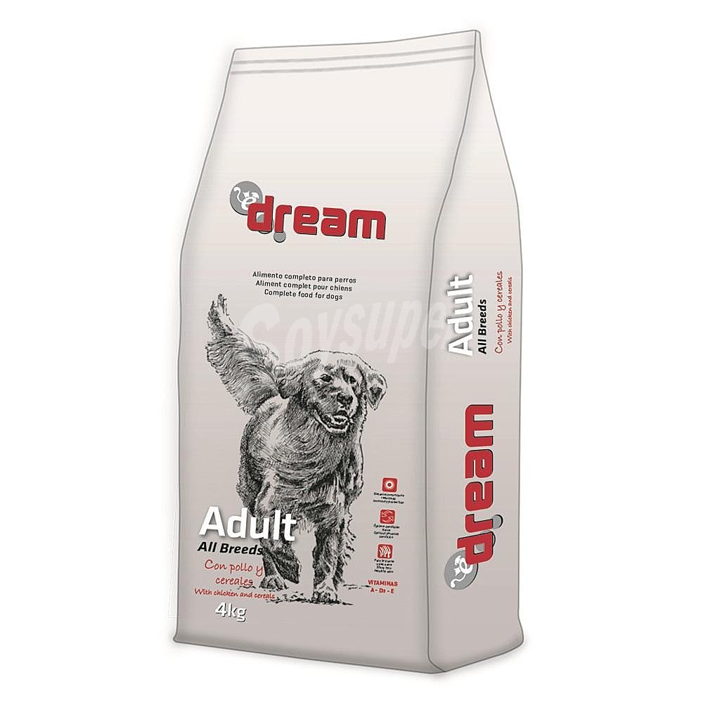 Pienso de pollo y cereales para perros adultos Dream instinct