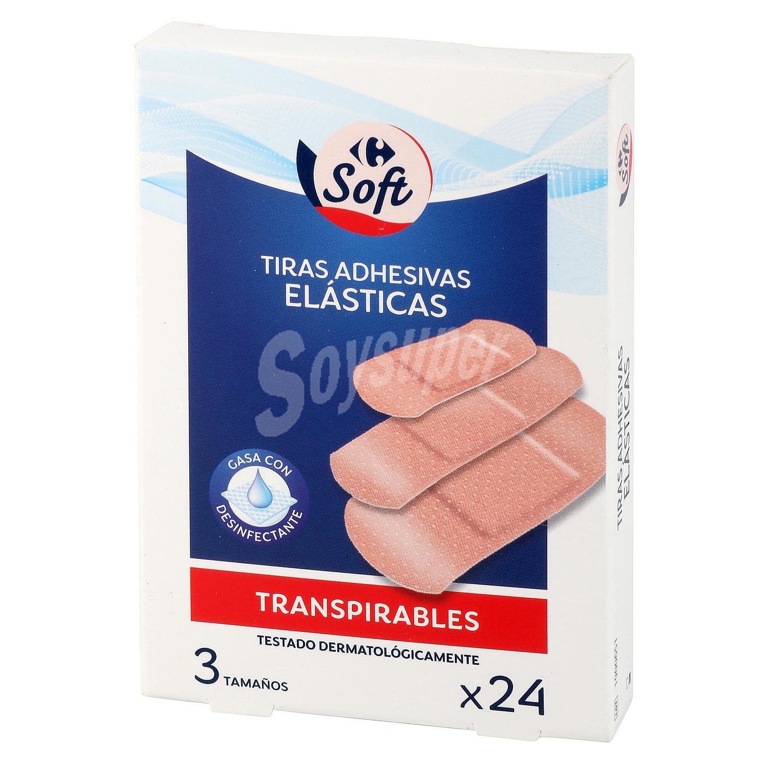 Tiras adhesivas elásticas transpirables