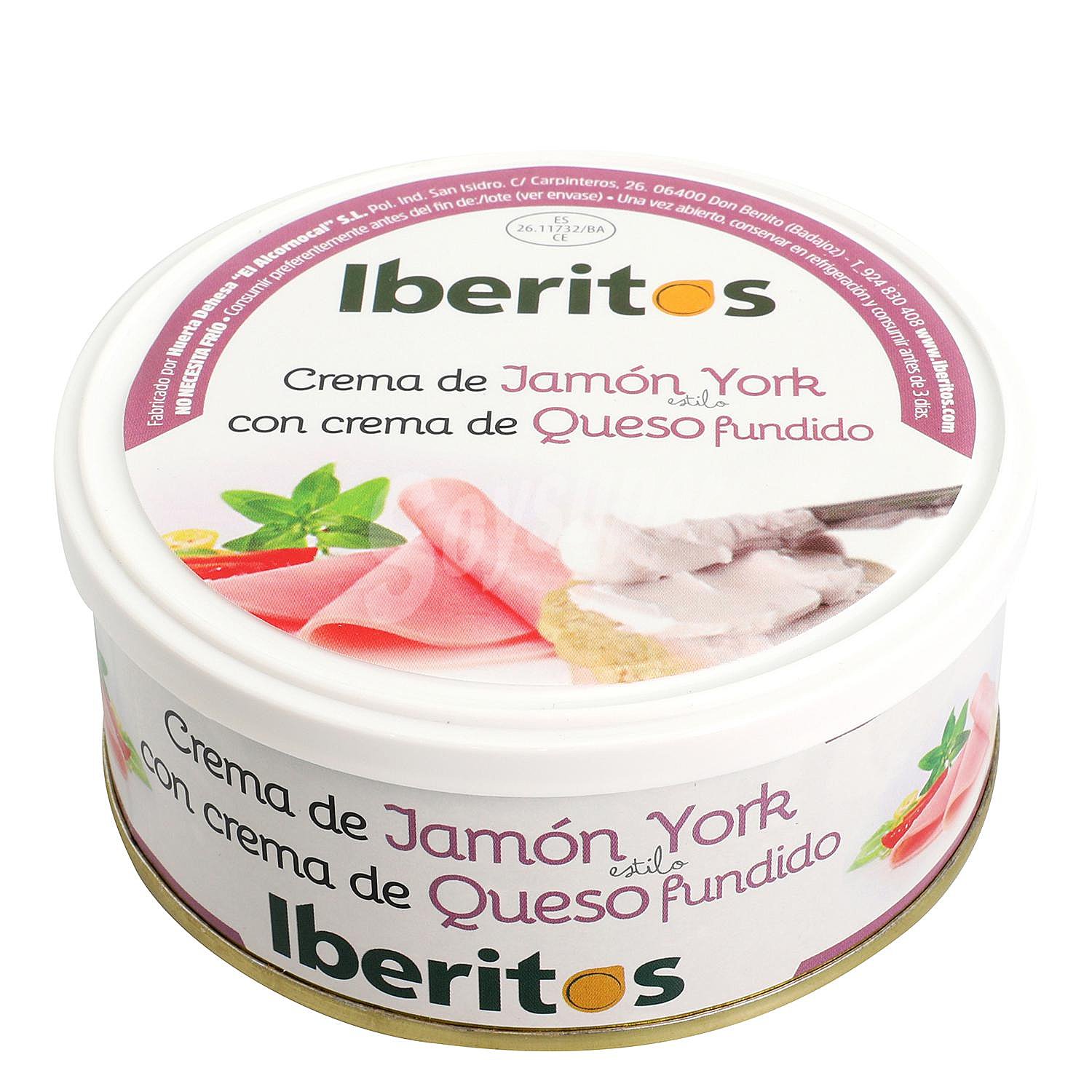 Crema de jamón york y queso Iberitos