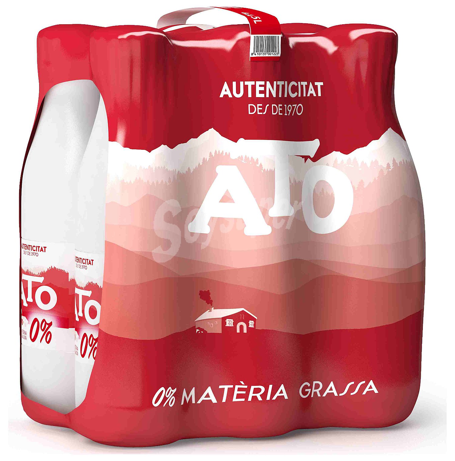 Leche desnatada UHT botella 1,5 L