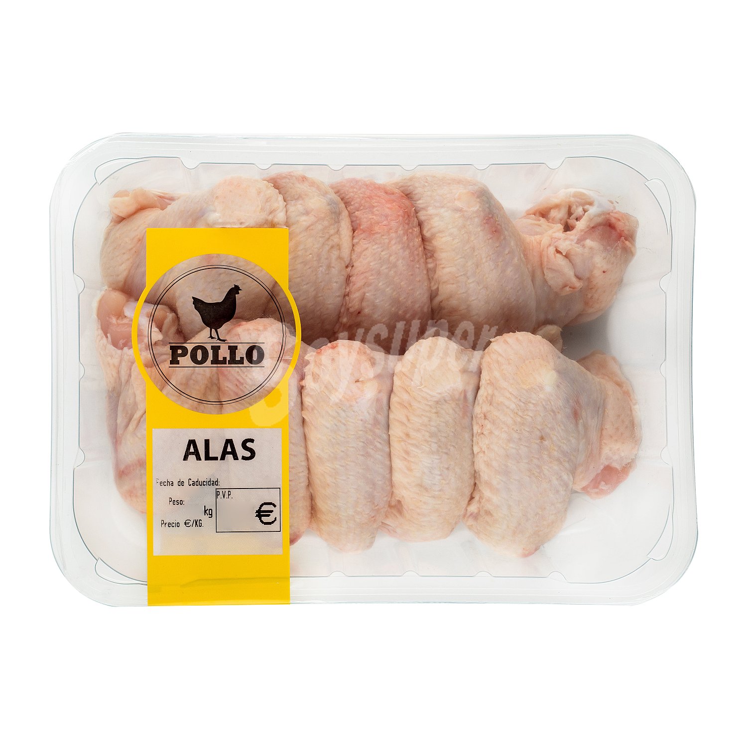 Pollo alas fresco, varios, bandeja 900 g aprox(peso aproximado DE LA )