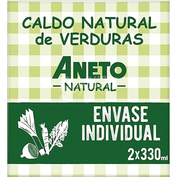 Caldo de verduras 100% natural