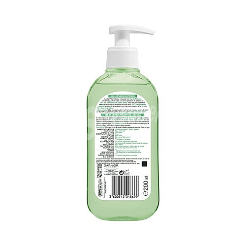 Garnier Gel limpiador botánico purificante, con hoja de té verde, para pieles grasas garnier Skin active