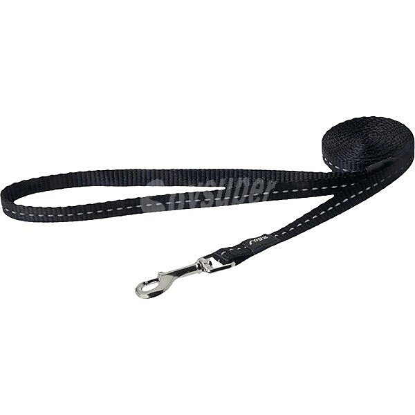 Correa para perros Fanbelt negra 2x140 cm